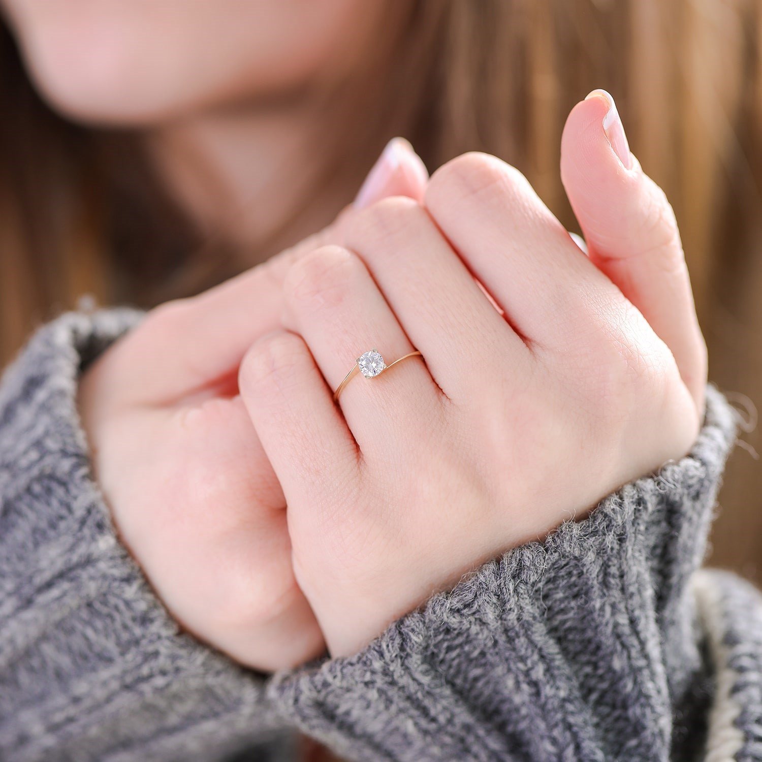 Altın Tek Taş Yüzük