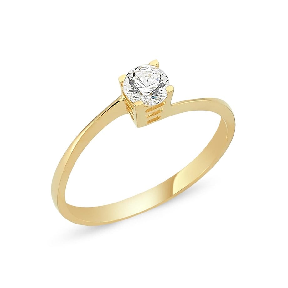 Altın Tek Taş Yüzük