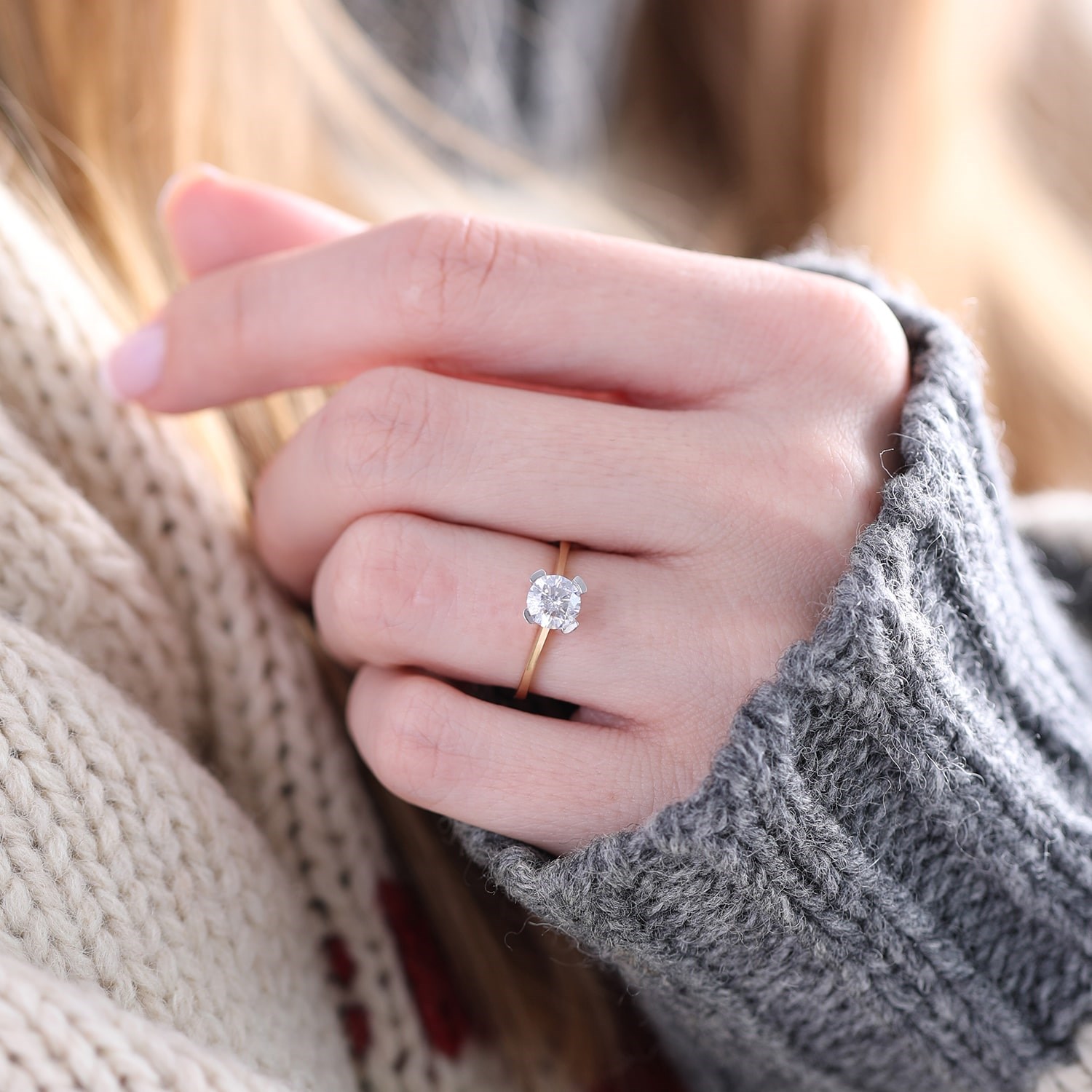 Altın Tek Taş Yüzük