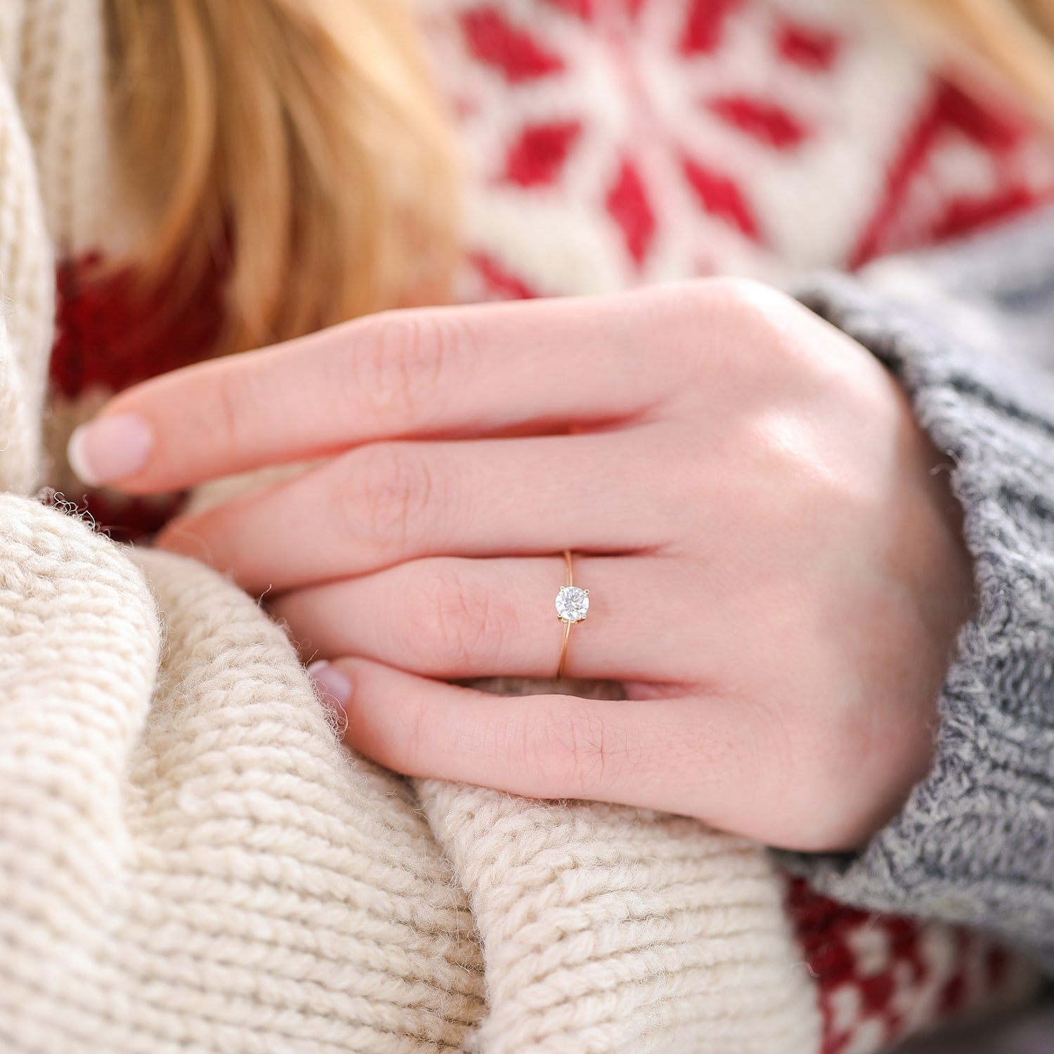 Altın Tek Taş Yüzük