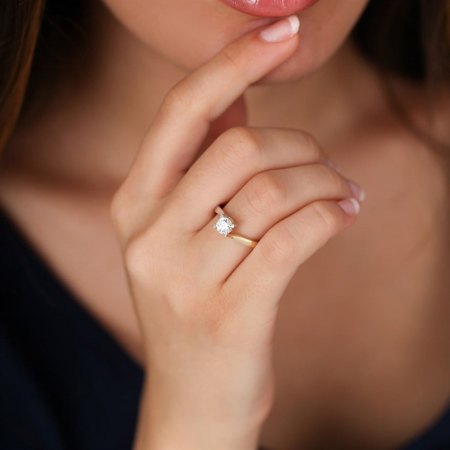 Altın Tek Taş Yüzük