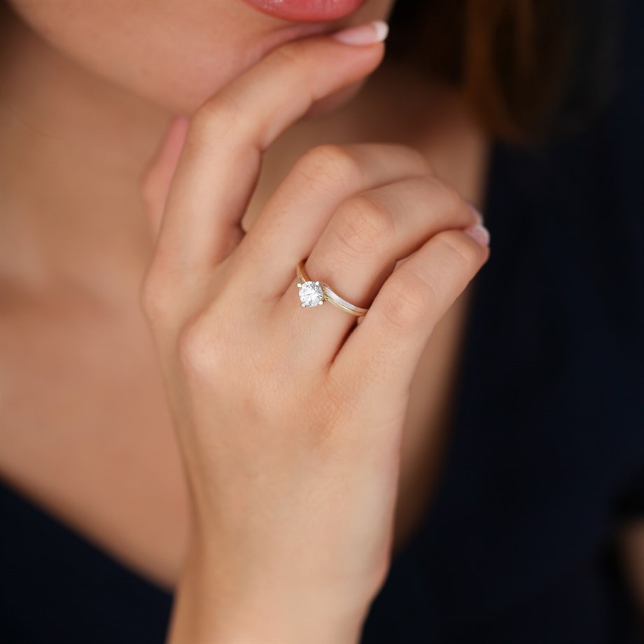 Altın Tek Taş Yüzük