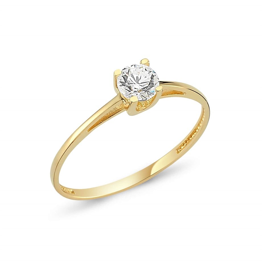 Altın Tek Taş Yüzük