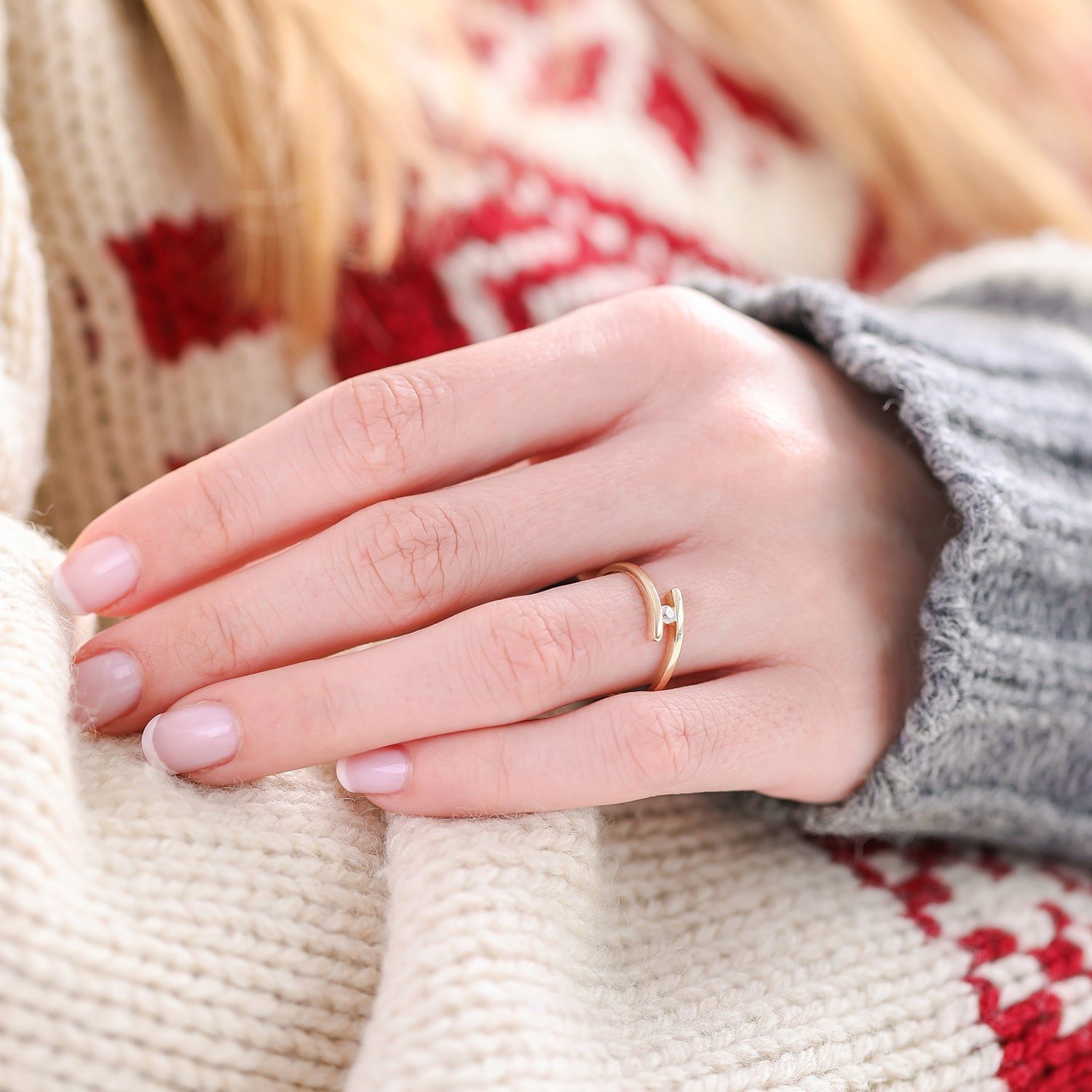 Altın Tek Taş Yüzük