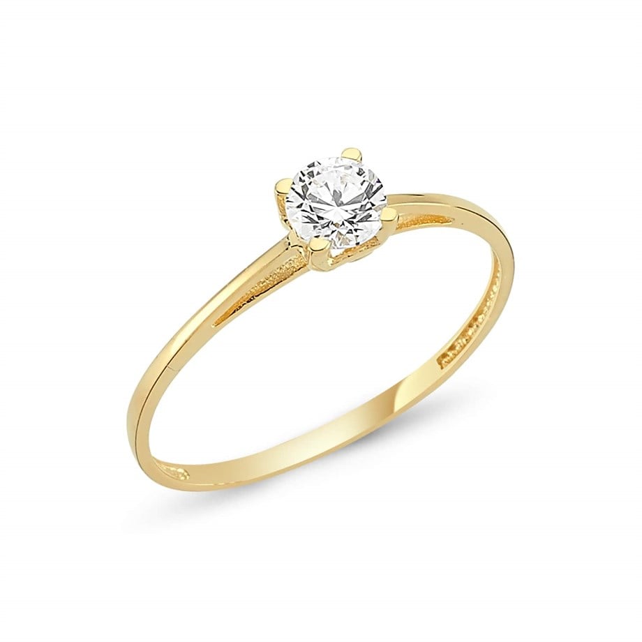 Altın Tek Taş Yüzük