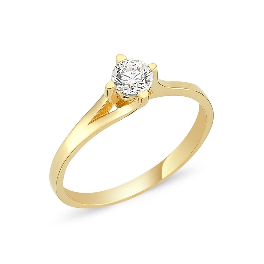 Altın Tek Taş Yüzük