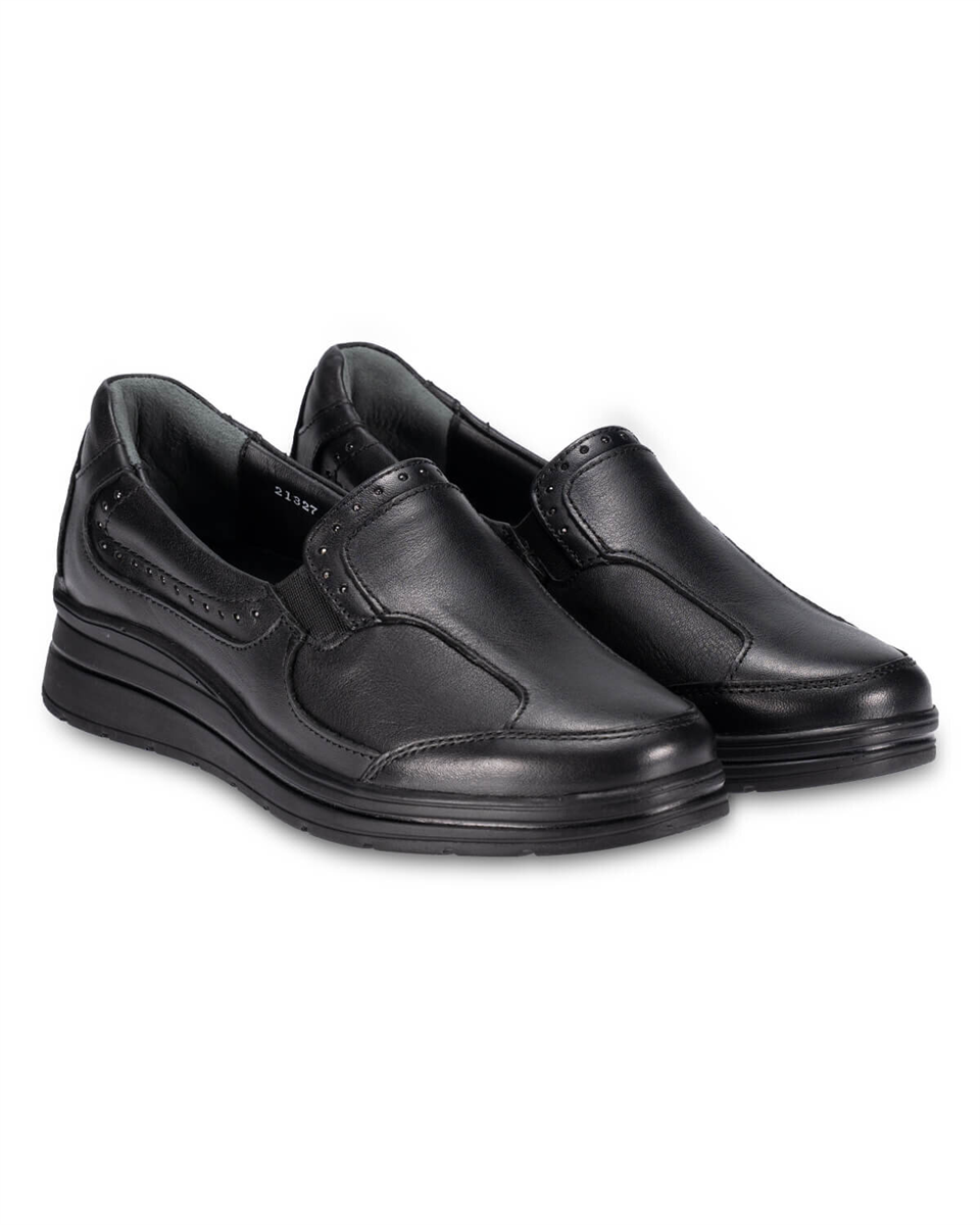 Forelli FAYE-H Kadın Siyah Napa (36-41) Deri Comfort Ayakkabı