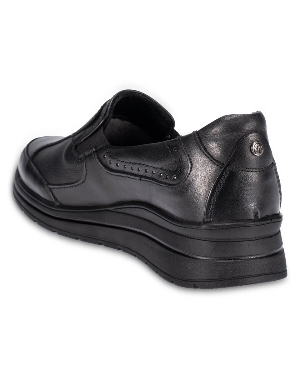 Forelli FAYE-H Kadın Siyah Napa (36-41) Deri Comfort Ayakkabı
