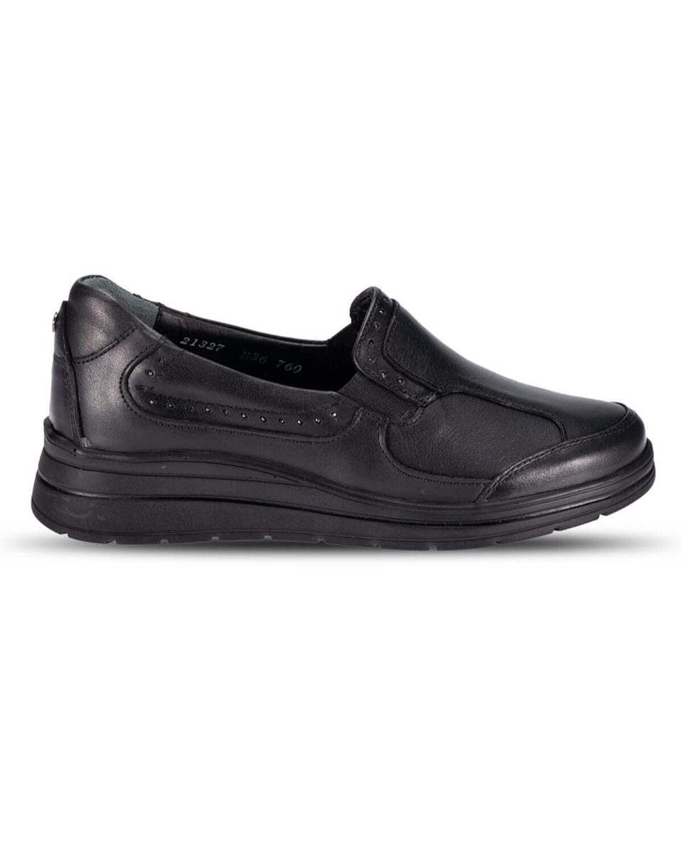 Forelli FAYE-H Kadın Siyah Napa (36-41) Deri Comfort Ayakkabı