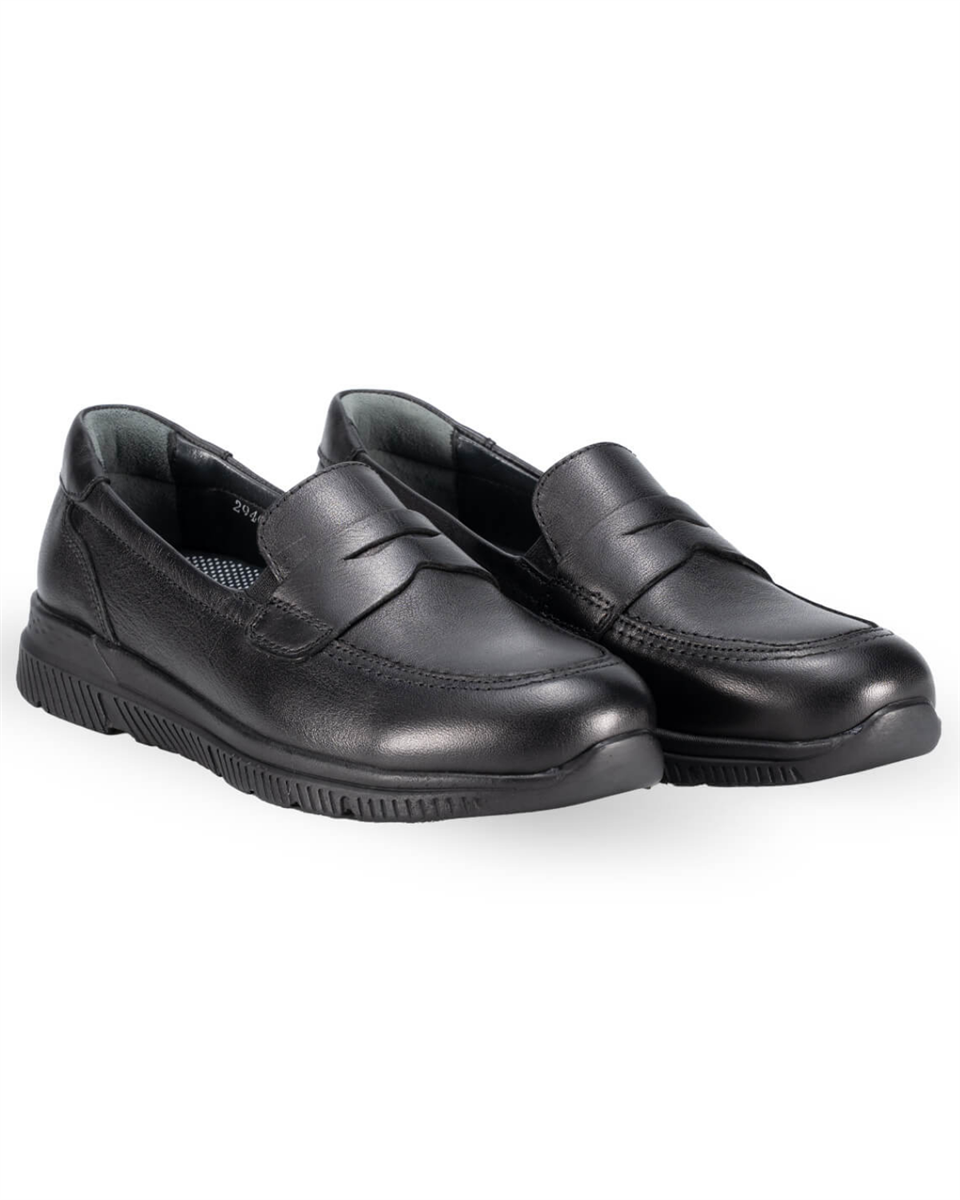 Forelli GOLA-G Kadın Siyah (36-41) Deri Comfort Ayakkabı  