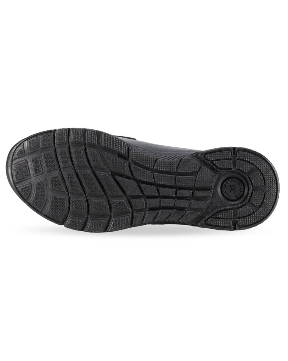 Forelli GOLA-G Kadın Siyah (36-41) Deri Comfort Ayakkabı  