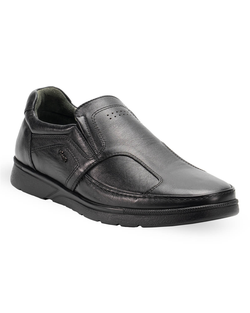 Forelli HOKA-H Erkek Siyah (40-45) Deri Comfort Ayakkabı