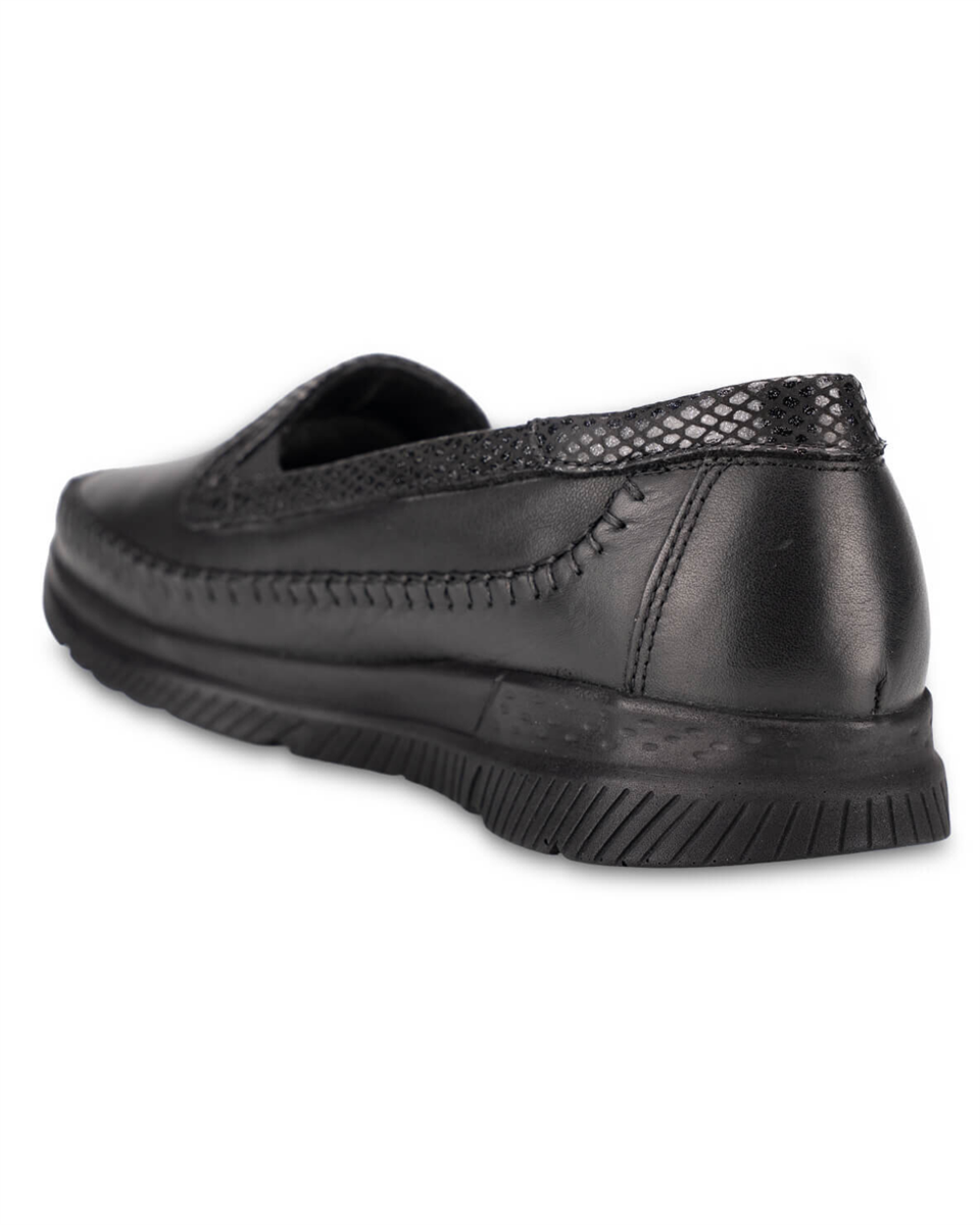 Forelli LADEN-G Kadın Siyah (36-41) Deri Comfort Ayakkabı