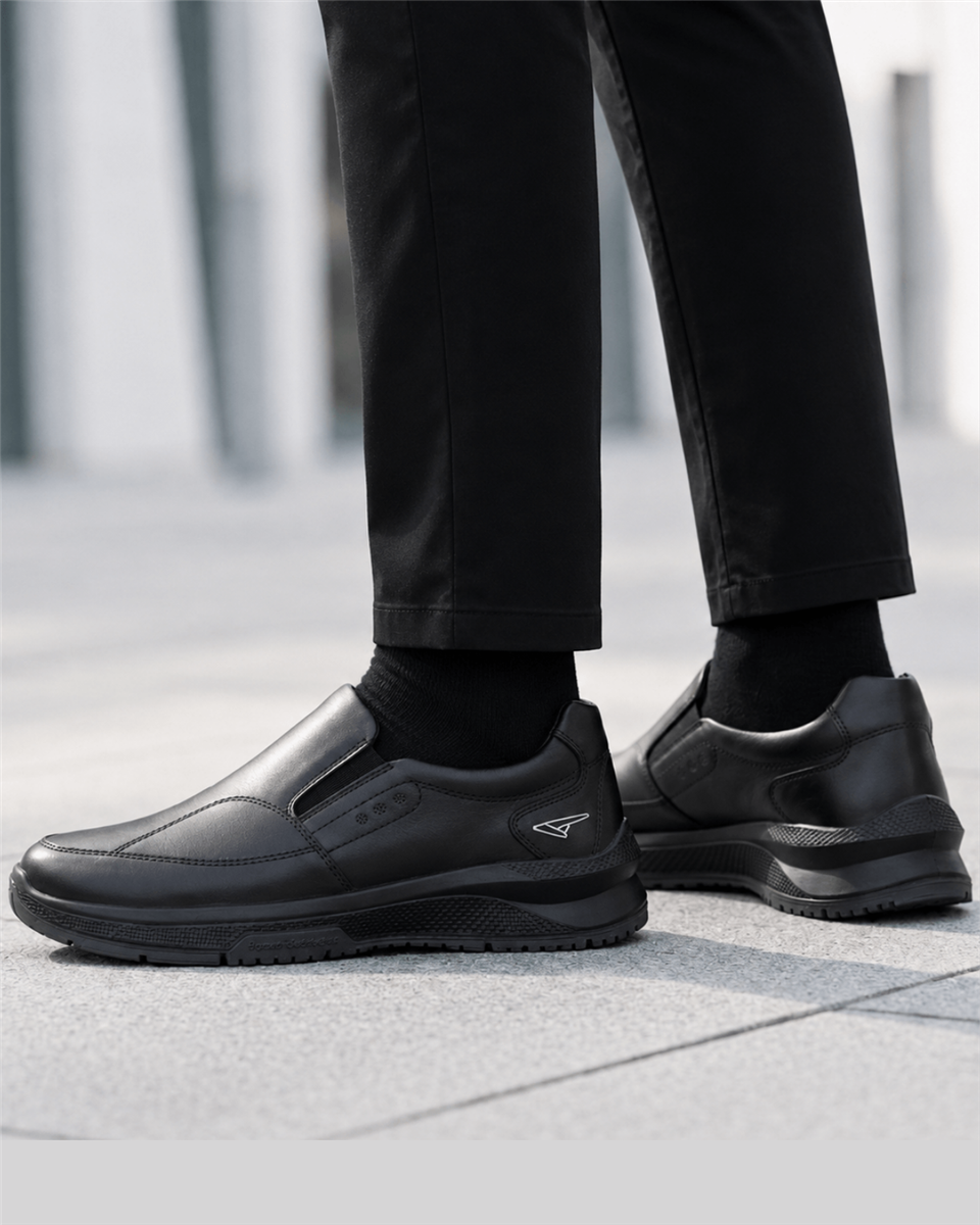 Forelli NEXUS 2-G Erkek Siyah (40-45) Deri Comfort Ayakkabı
