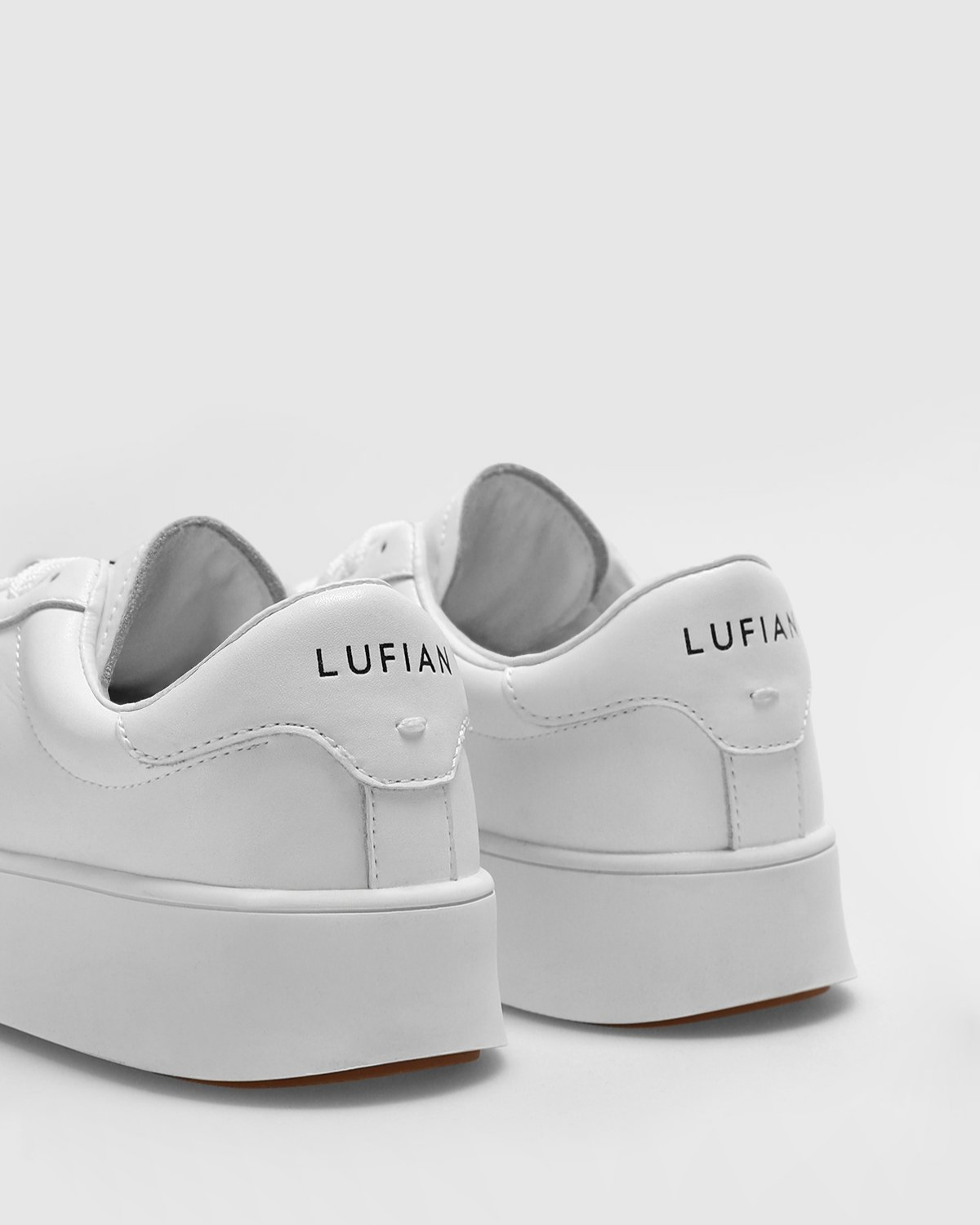 Lufian Adel Kadın Beyaz Deri Sneaker Ayakkabı 