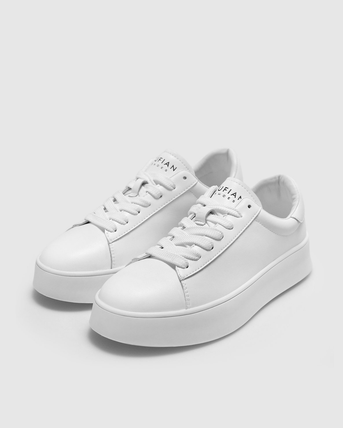 Lufian Adel Kadın Beyaz Deri Sneaker Ayakkabı 