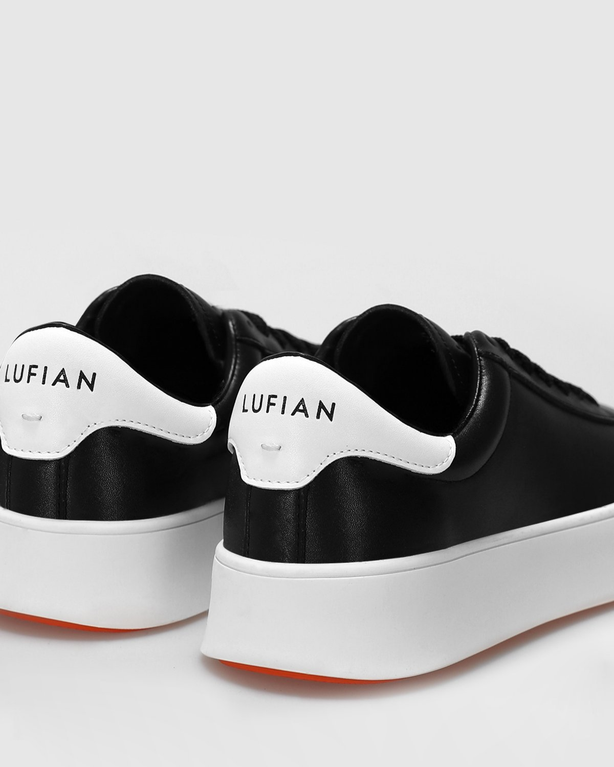 Lufian Adel Kadın Siyah Deri Sneaker Ayakkabı 