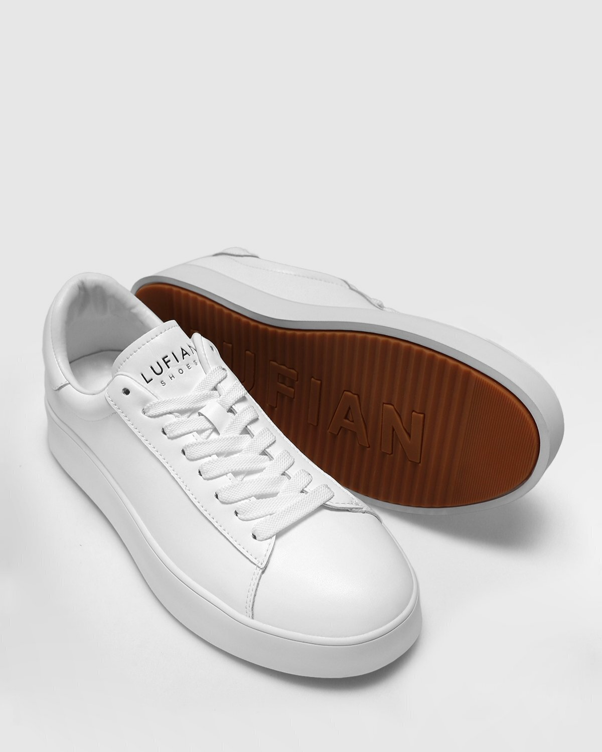 Lufian Anton Erkek Beyaz Deri Sneaker Ayakkabı 