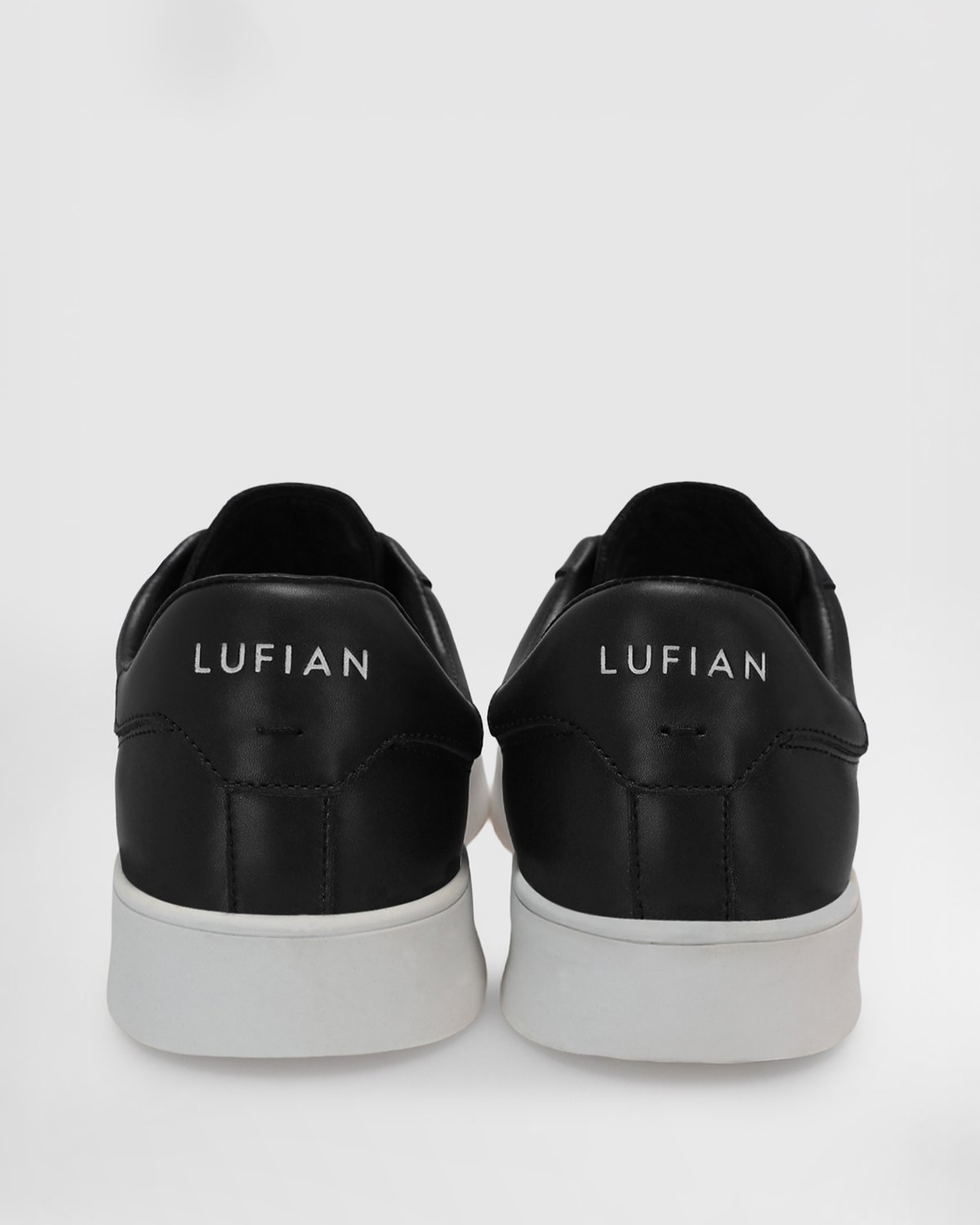 Lufian Anton Erkek Siyah Deri Sneaker Ayakkabı 
