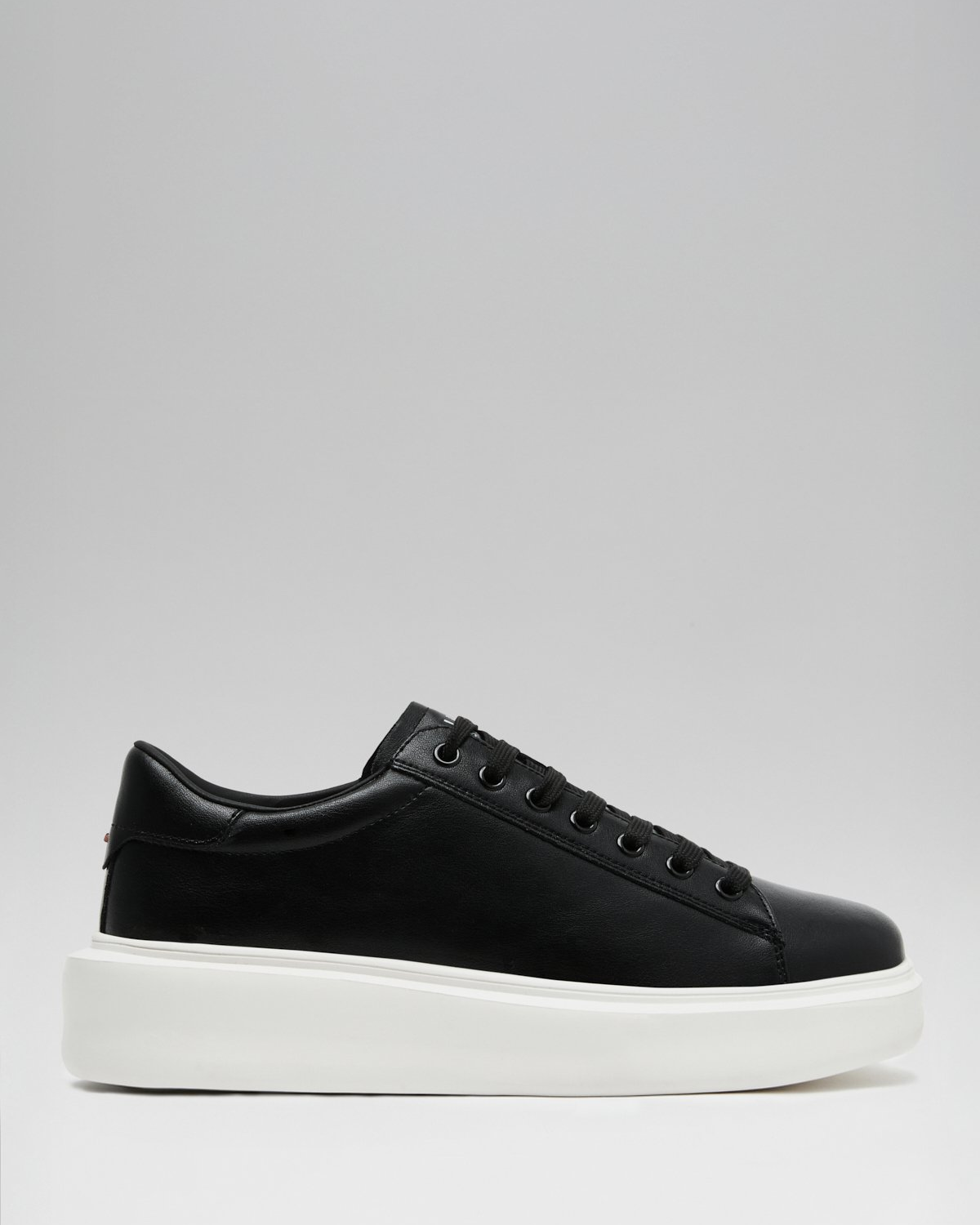 Lufian Gage Erkek Siyah Deri Sneaker Ayakkabı 