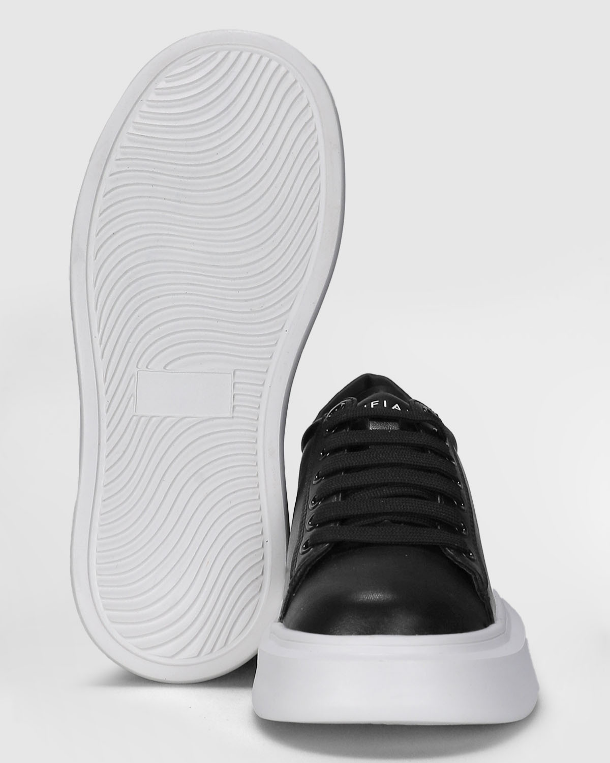 Lufian Grace Kadın Siyah Deri Sneaker Ayakkabı
