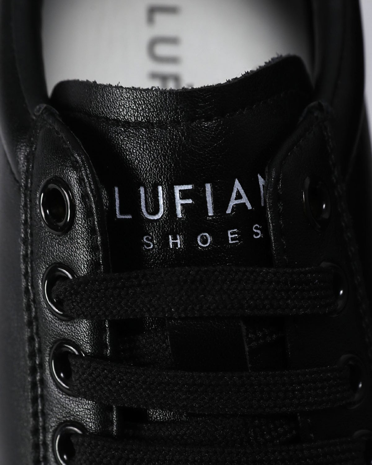 Lufian Grace Kadın Siyah Deri Sneaker Ayakkabı