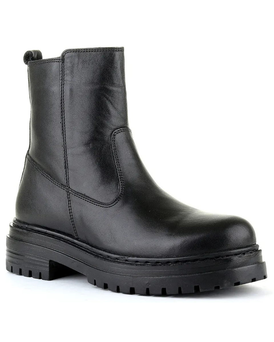 M.P. 242-4588 Zn Kadın Siyah Deri Bot