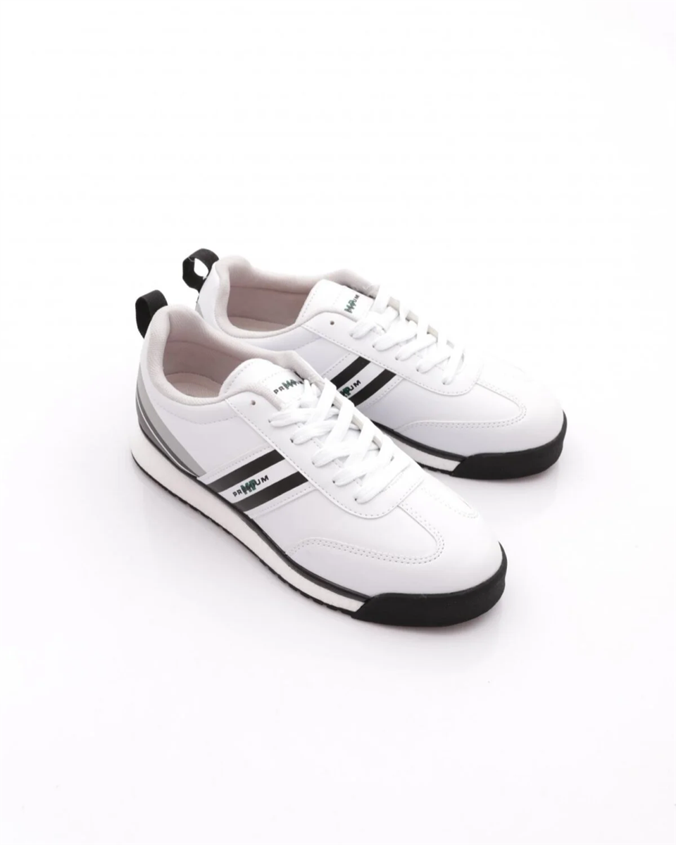 M.p. Premium 251-2838 Erkek Beyaz-Siyah (40-44) Günlük Spor Ayakkabı