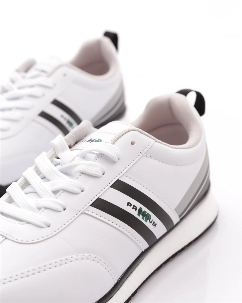M.p. Premium 251-2838 Erkek Beyaz-Siyah (40-44) Günlük Spor Ayakkabı