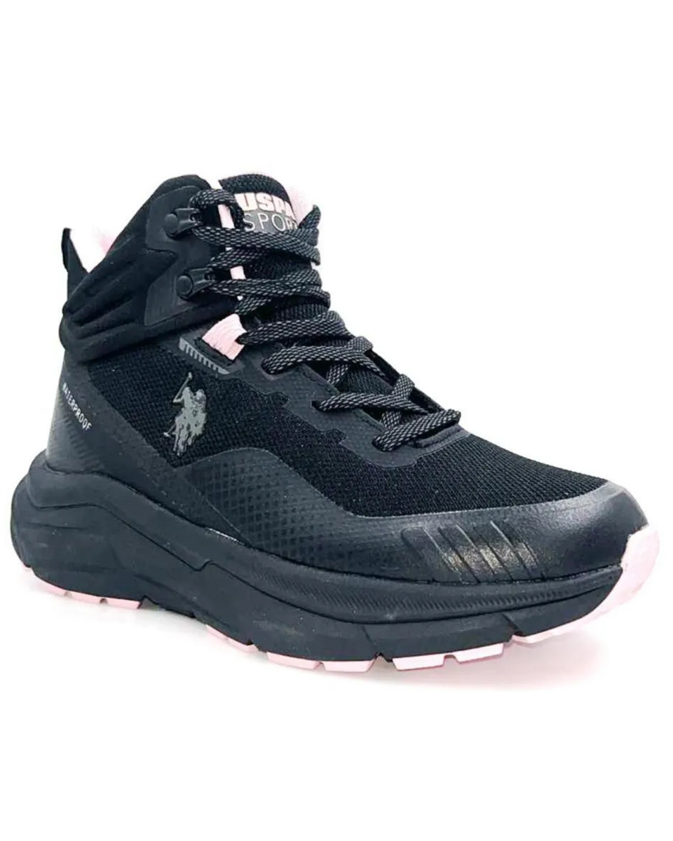 U.s. Polo Assn. Gerrard Hi Wmn 4Pr Kadın Siyah-Pembe Waterproof Bot