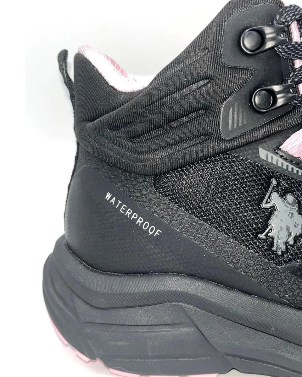 U.s. Polo Assn. Gerrard Hi Wmn 4Pr Kadın Siyah-Pembe Waterproof Bot
