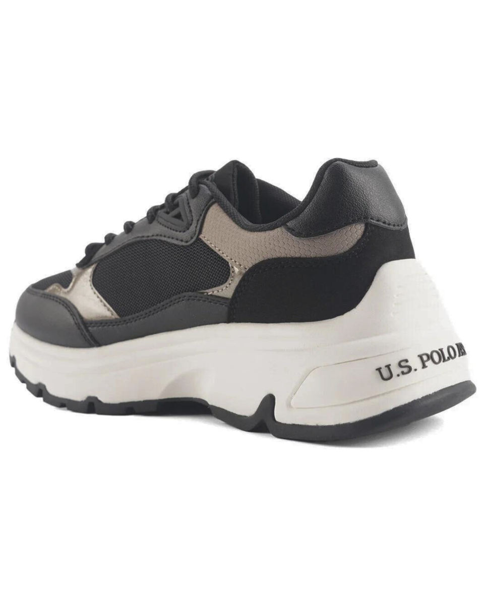 U.s. Polo Assn. Viavai 4Pr Kadın Siyah Günlük Spor Ayakkabı