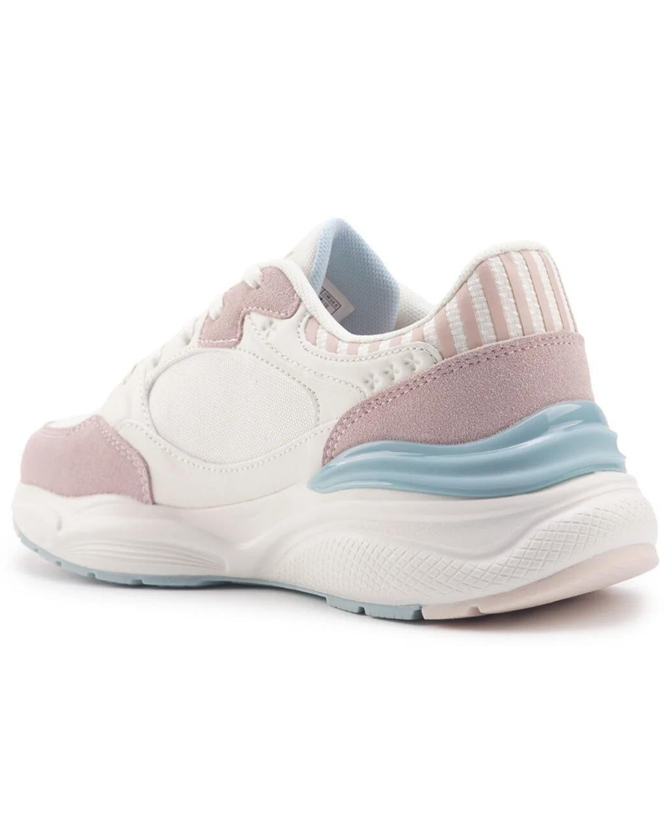 U.s. Polo Assn. Blossom 4Fx Kadın Bej-Pudra-Mavi Sneaker Ayakkabı