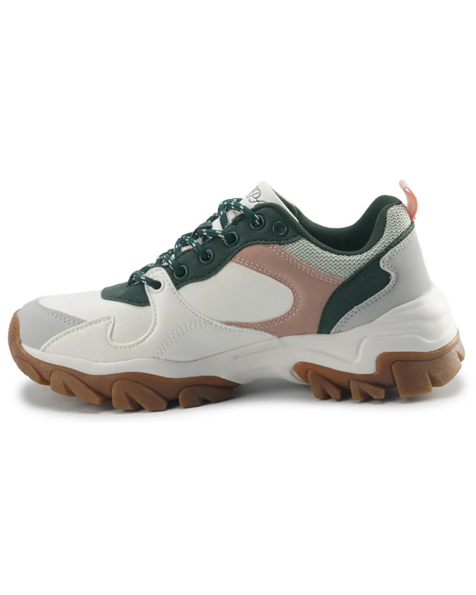 U.s. Polo Assn. Tracky 5Pr Kadın Beyaz-Mavi (36-40) Sneaker Ayakkabı