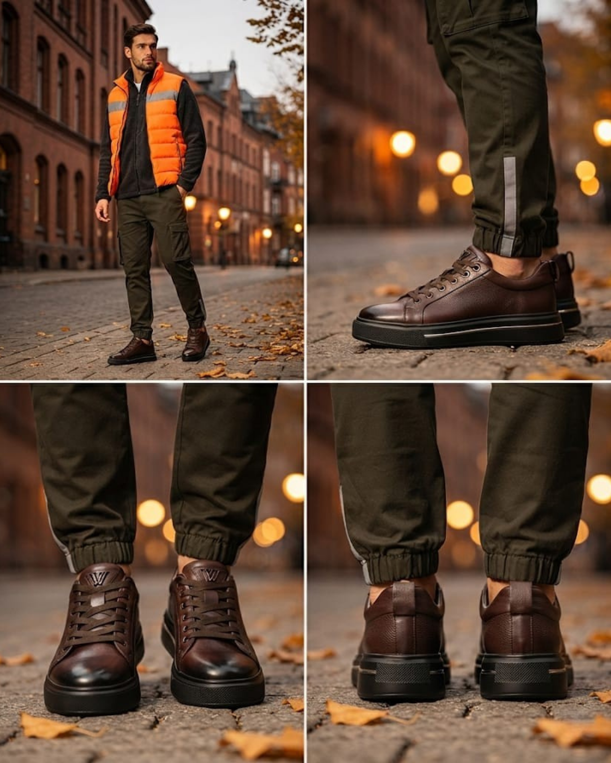 Voyager M054 Erkek Kahve Nata (39-44) Deri Günlük Spor Ayakkabı