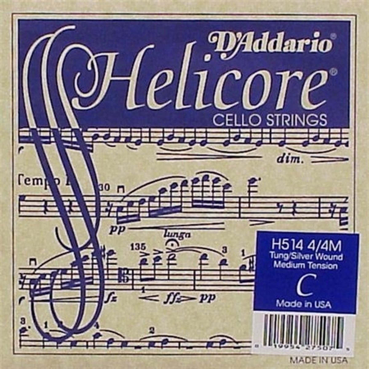 CELLO TEK TEL, HELICORE, C-DO, LONG SCALE, MEDIUM