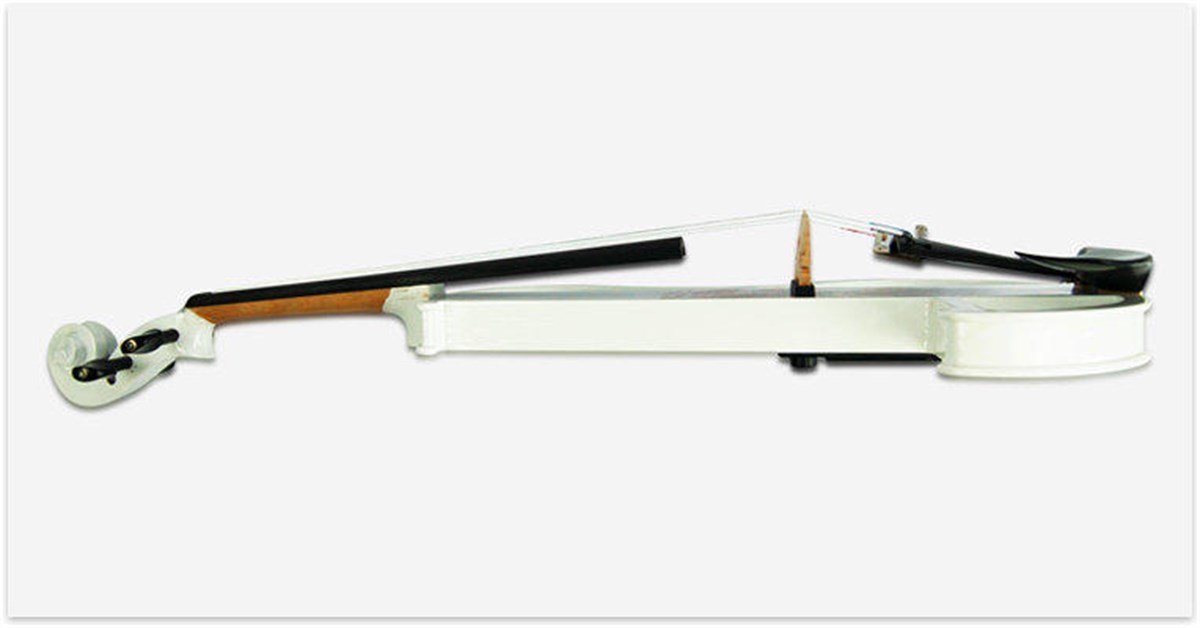 ELEKTRO KEMAN BEYAZ 4/4 KUTULU:VISUAL ARTS VIOLIN