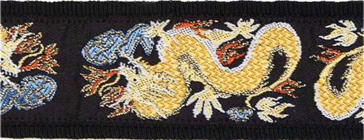 GİTAR ASKISI DOKUMA DRAGON EJDERHA  ÇİN