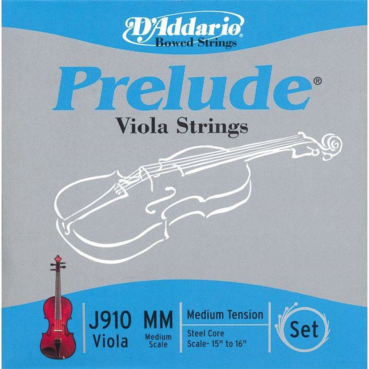 VIOLA TEL SETİ, PRELUDE, MEDIUM SCALE (15