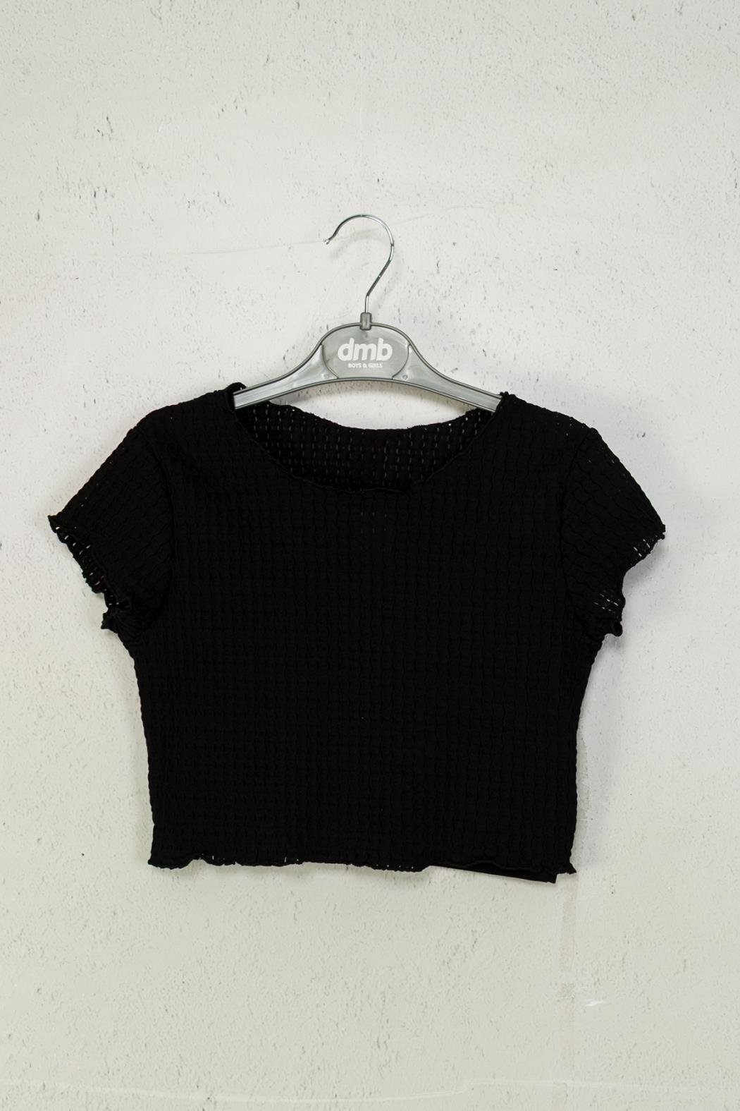 2'li Kız Bluz - Siyah