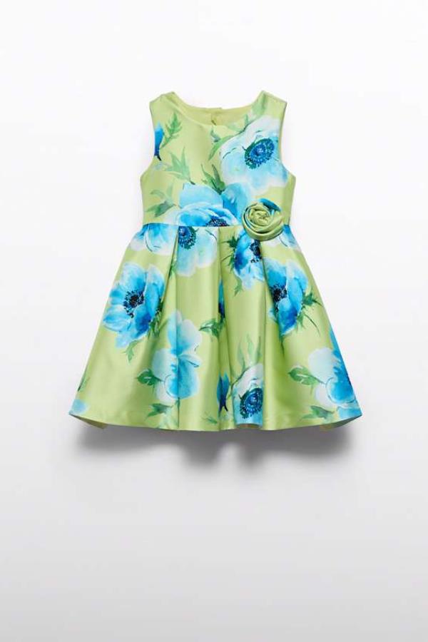 ABEL & LULA Beli Güllü Elbise - Yeşil