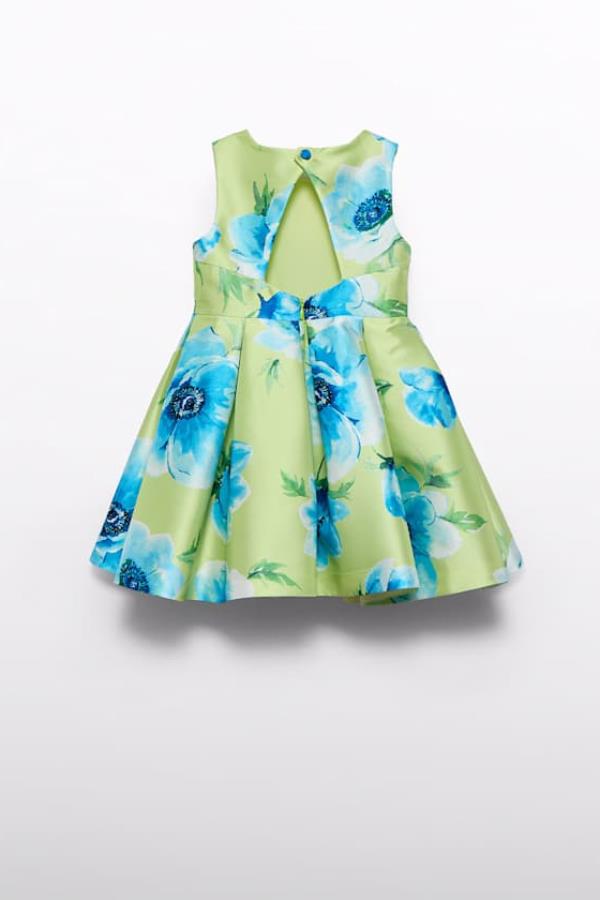 ABEL & LULA Beli Güllü Elbise - Yeşil