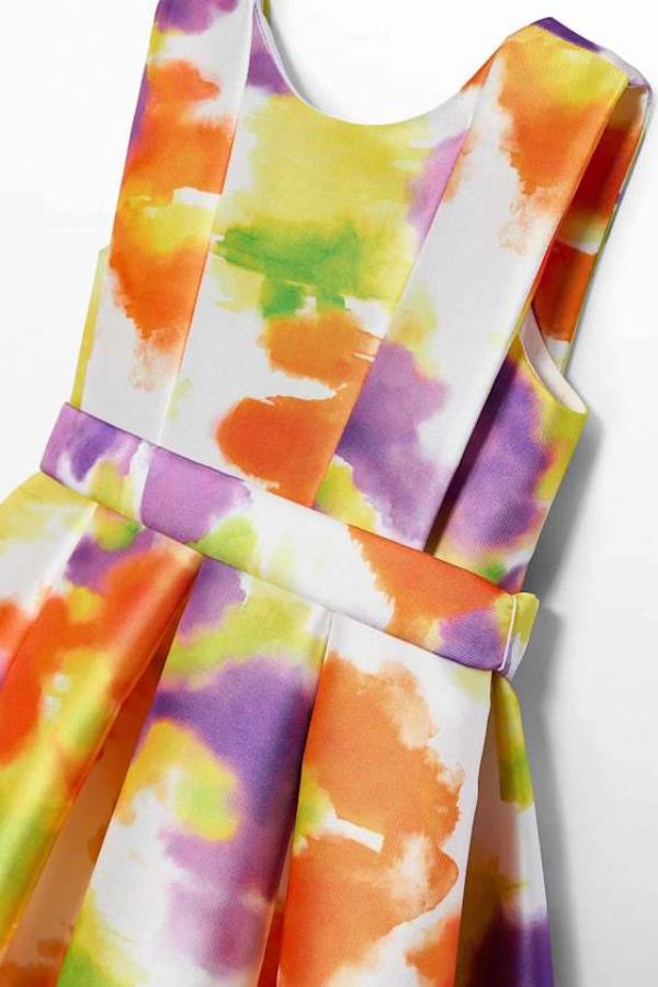 ABEL & LULA Persimon Kız Elbise - Turuncu