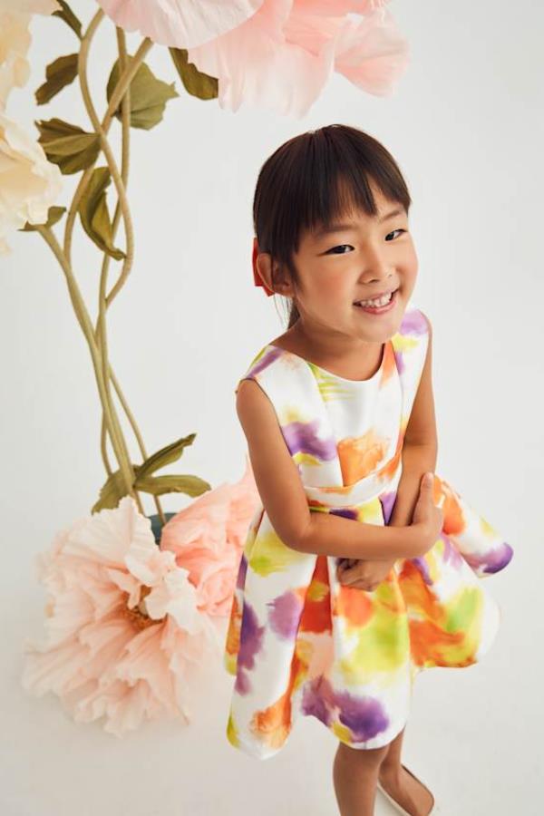 ABEL & LULA Persimon Kız Elbise - Turuncu