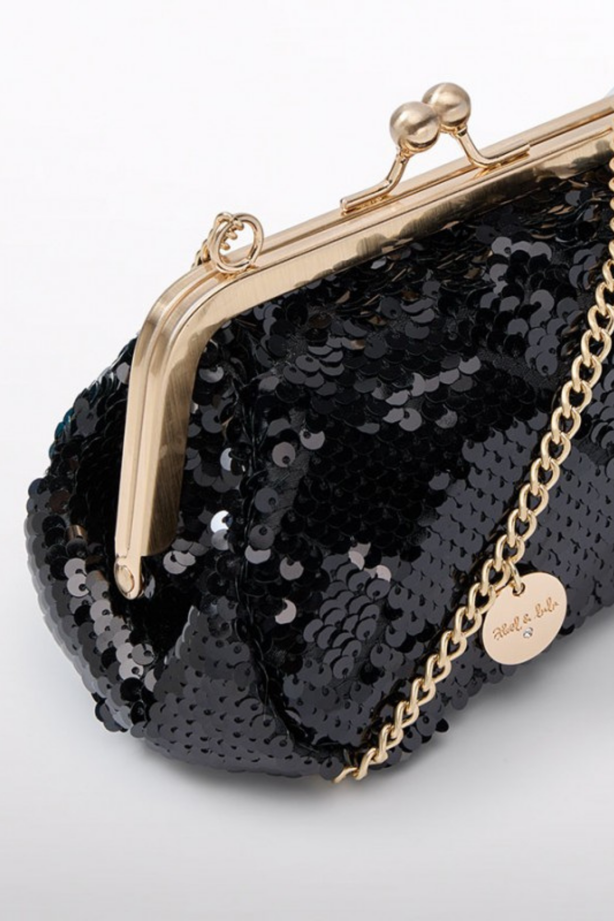 Abel Lula Pul Payetli Çanta - Siyah