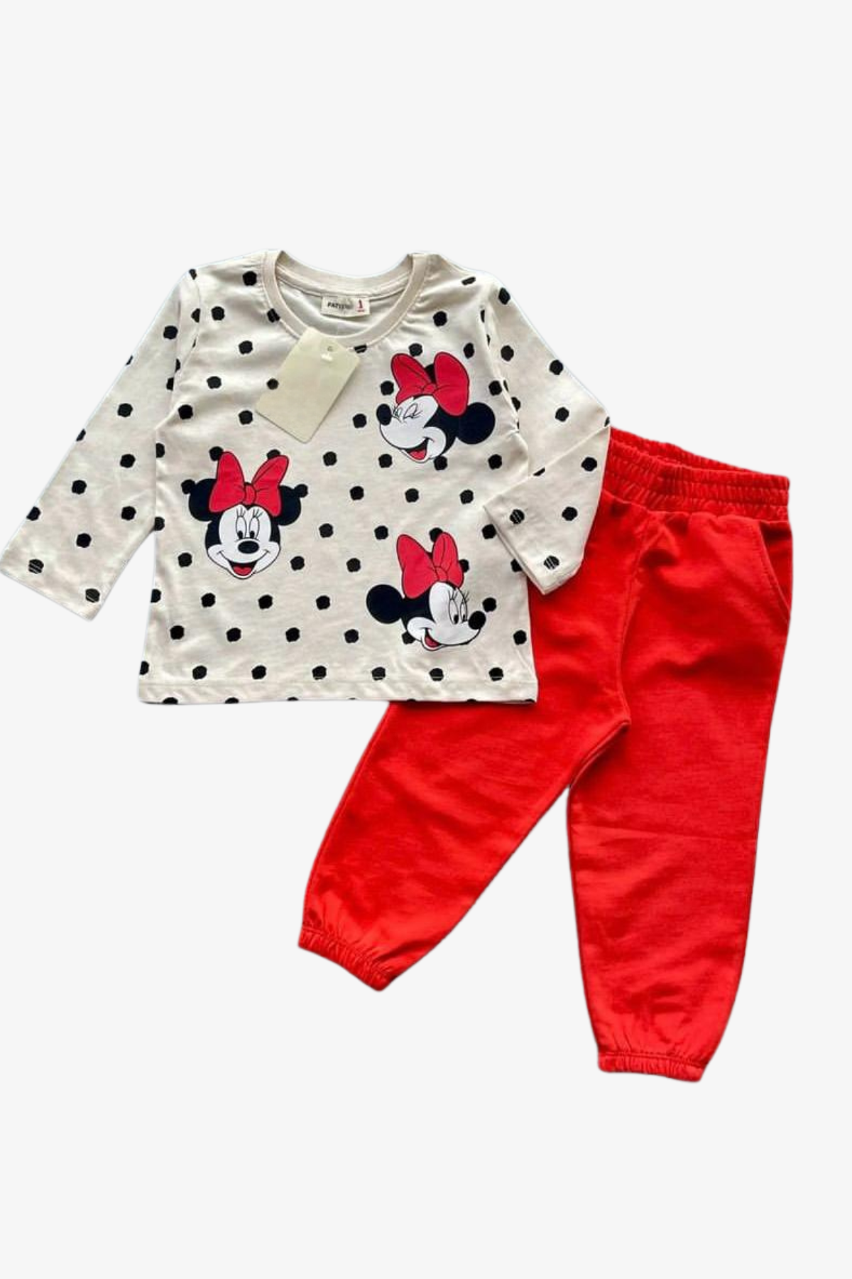 Basic Bebek Eşofman Altı - Kırmızı