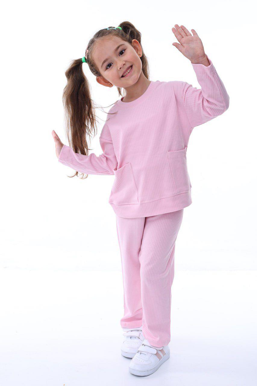 Basic Kız Çocuk Pijama Takımı - Açık Pembe