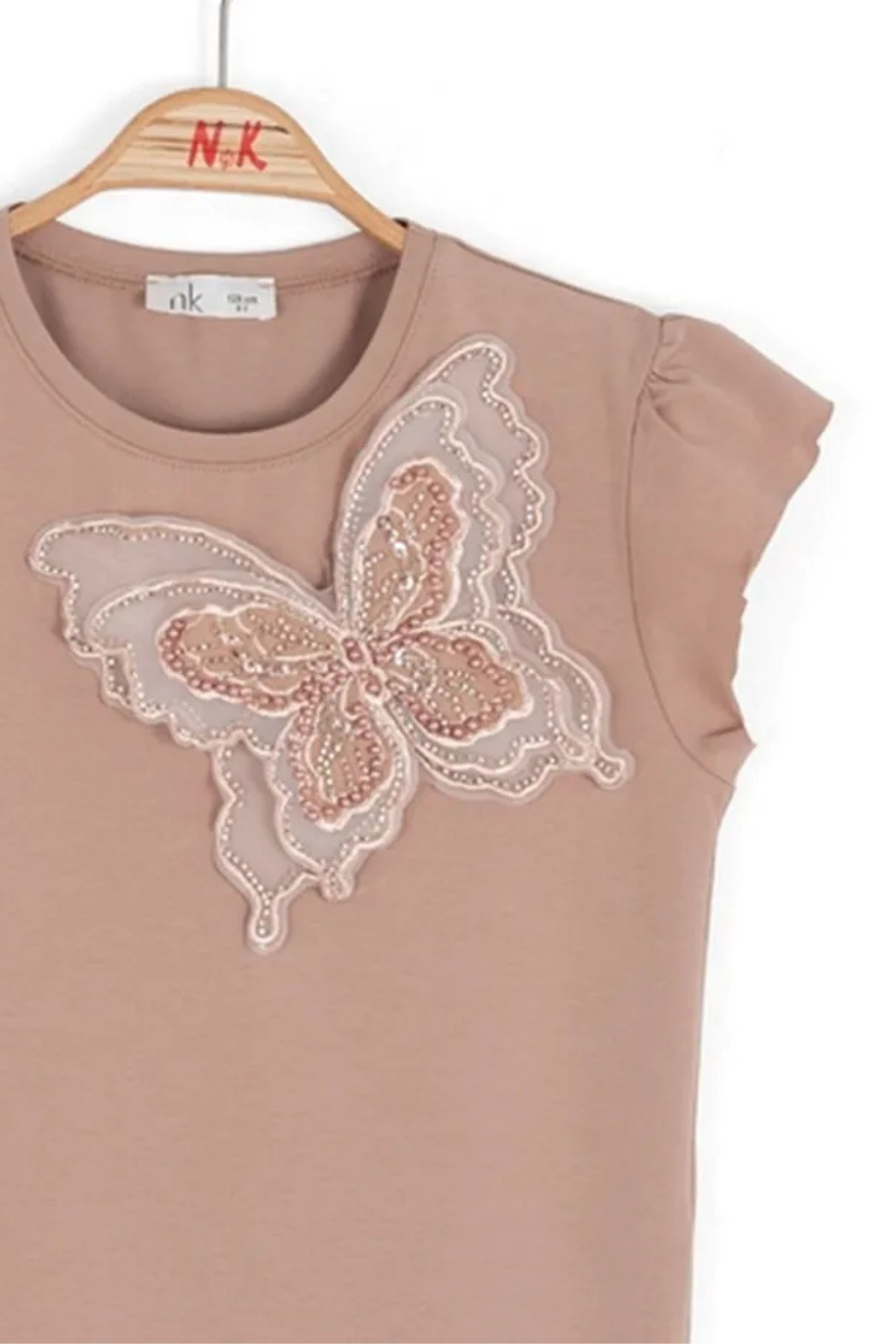 Belinda Kız Tişört - Camel