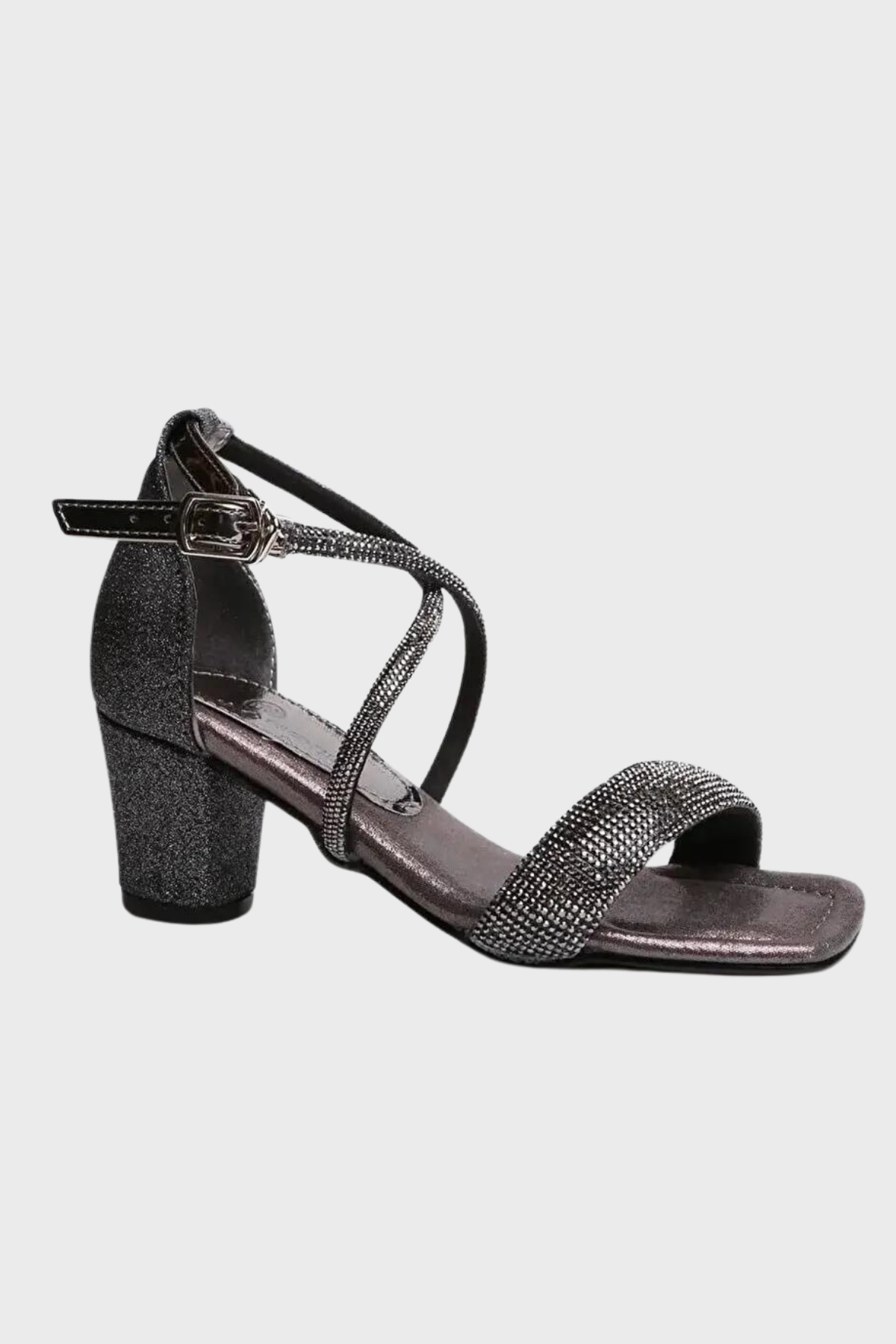 BİLEKTEN BAĞLAMALI TOPUKLU AYAKKABI