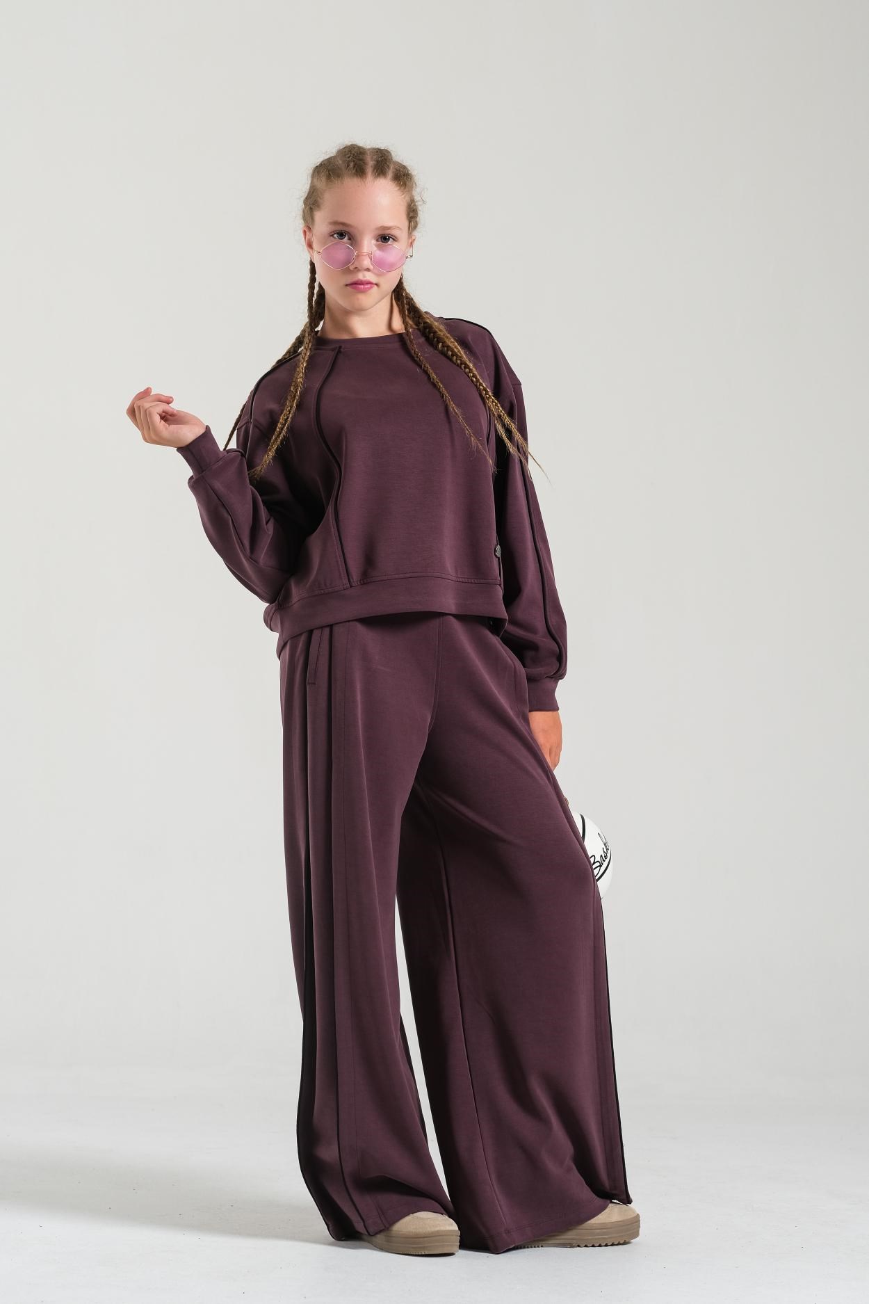 Biyeli Oysho Pantolon - Mürdüm